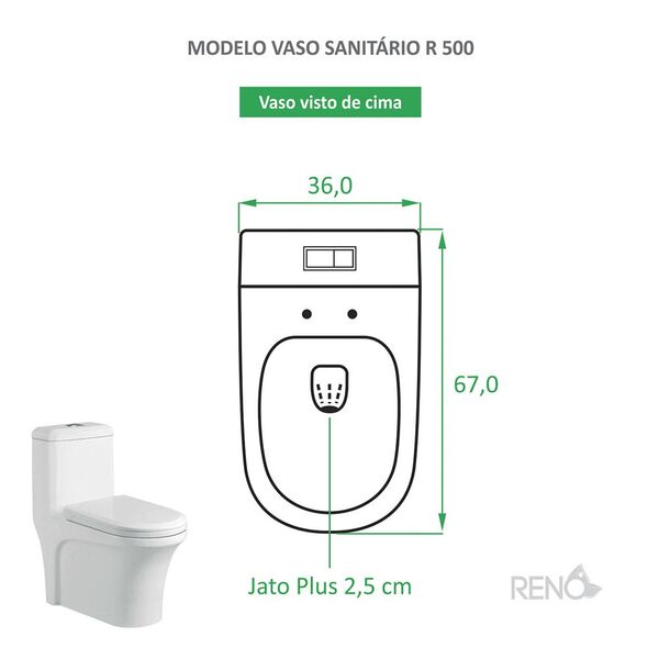Vaso Sanitário Monobloco Reno R 500 - Image 8