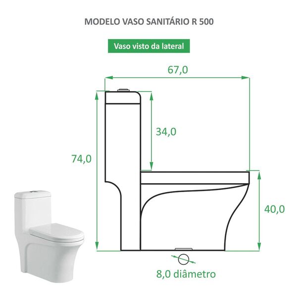 Vaso Sanitário Monobloco Reno R 500 - Image 7