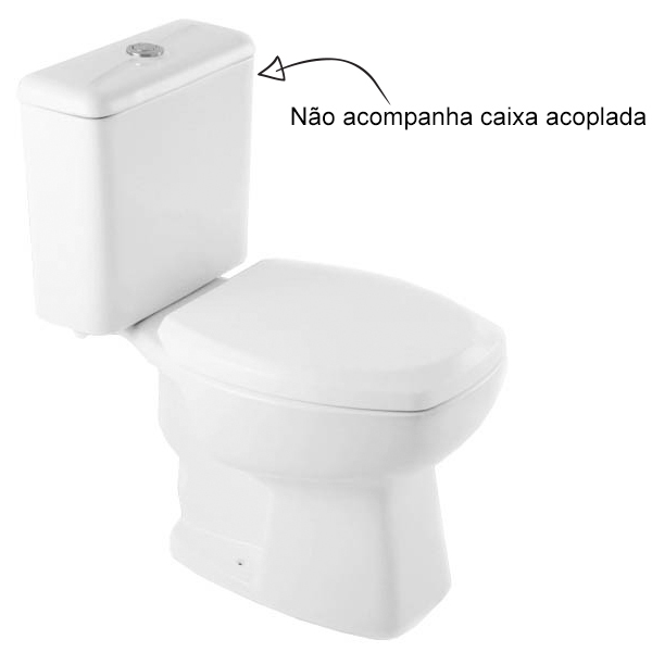 Vaso Sanitário para Caixa Acoplada Saída Vertical Thema Plus Branco Incepa - Image 5