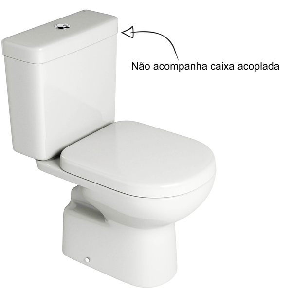 Vaso Sanitário para Caixa Acoplada Saída Vertical Vogue Plus Gelo Deca